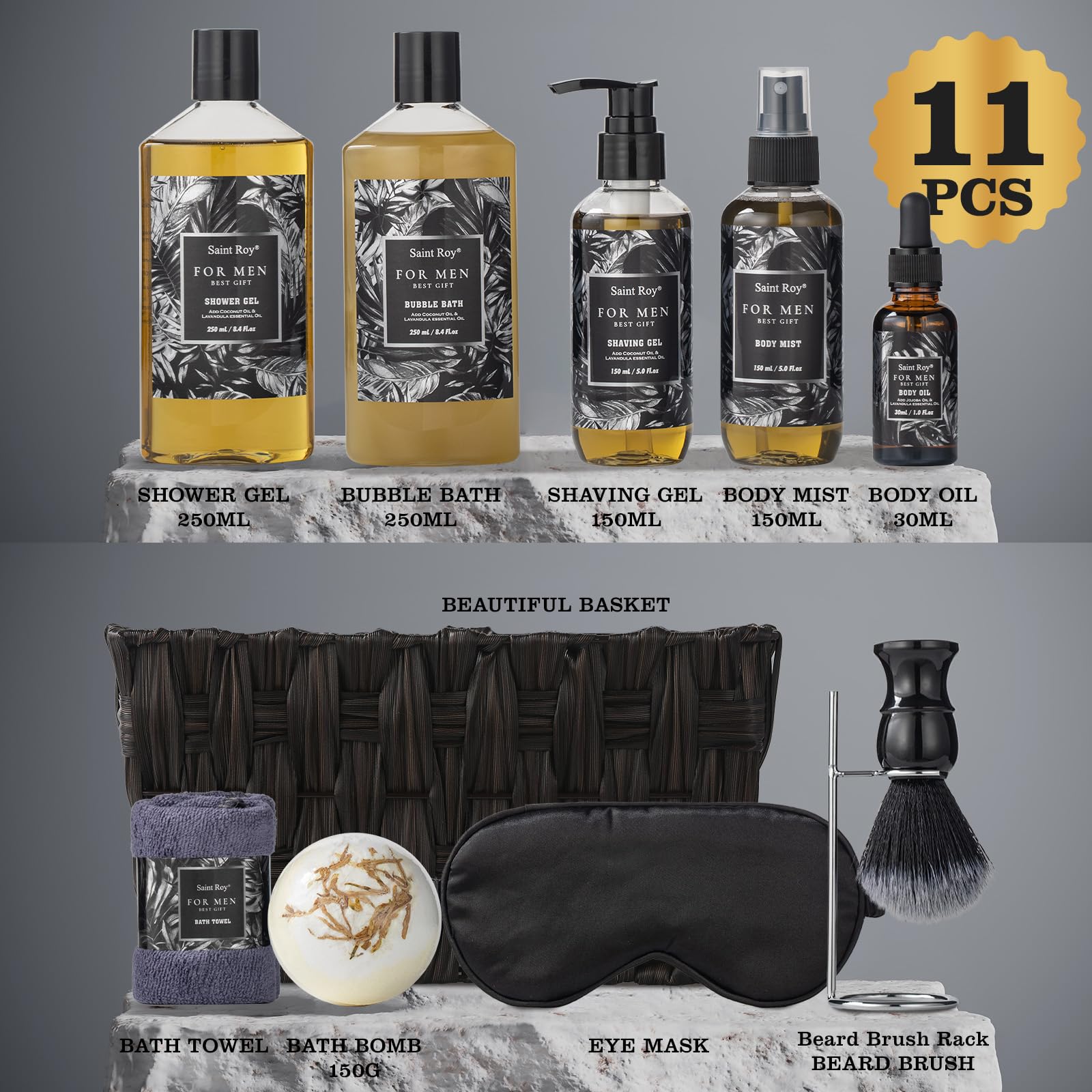 Saint Roy Fathers Bath Gift Set - Spa Gift for Men