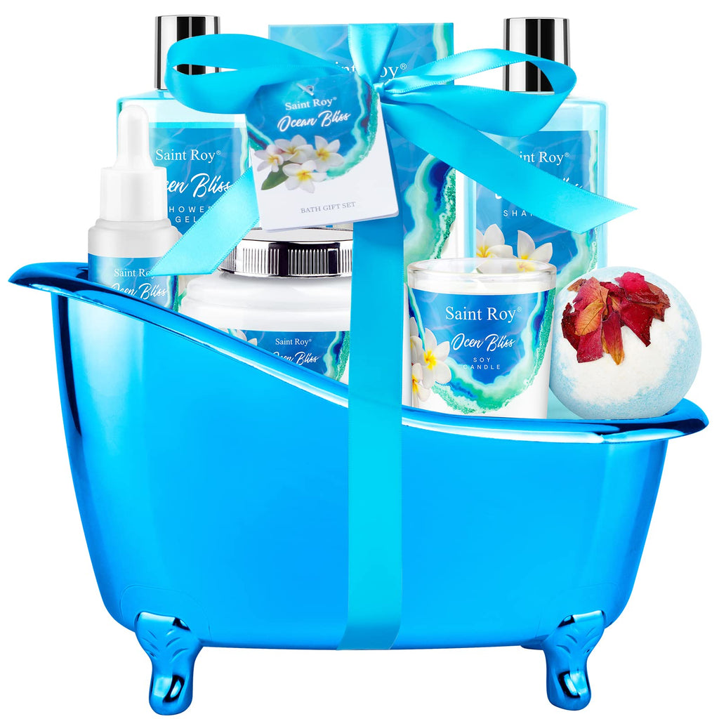 Saint Roy Ocean Vanilla Bath & Body Gift Set – 8-Piece Luxury Spa Kit