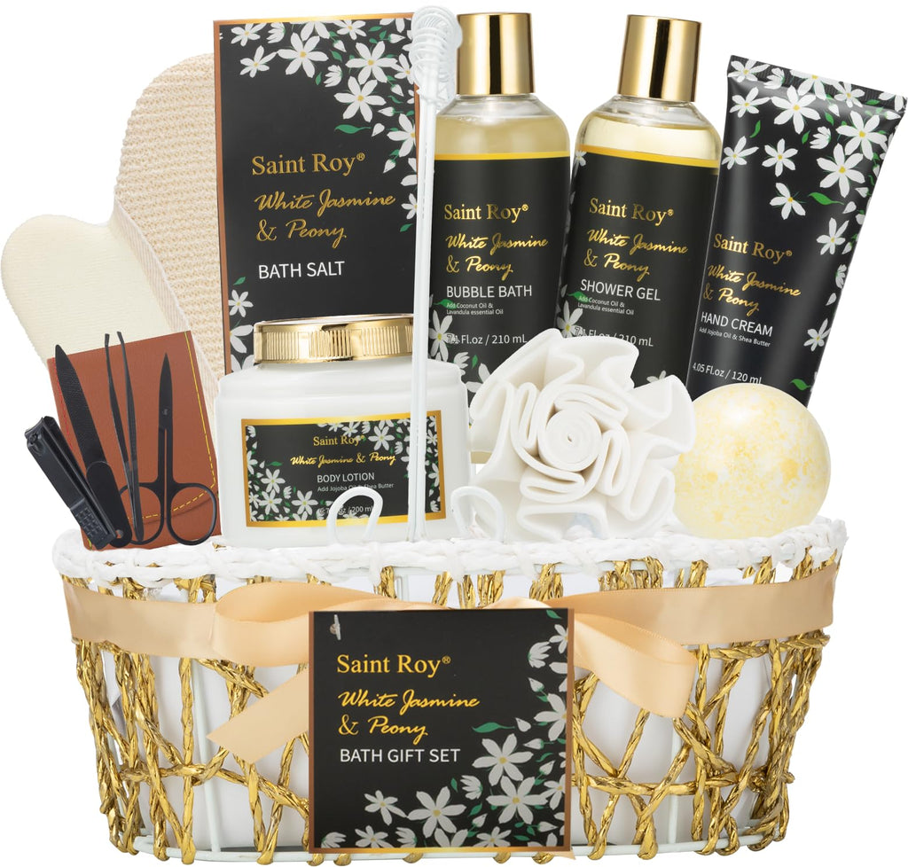 Saint Roy Spa Gift Basket Set for Women – Luxury Bath & Body Gift