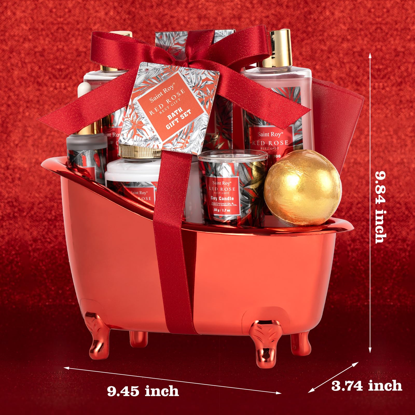 Saint Roy Christmas Spa Gift Set for Women – Luxurious Bath & Body Kit