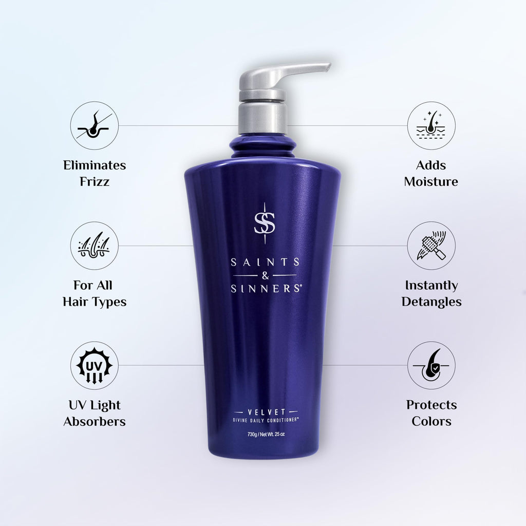 Saints & Sinners Velvet Divine Daily Conditioner - Deep Hydration & Detangling