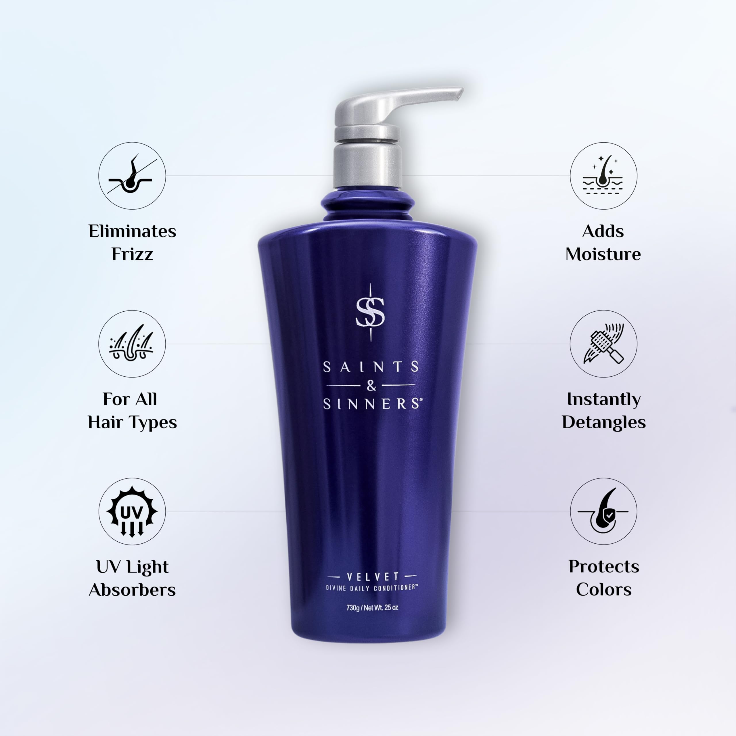 Saints & Sinners Velvet Divine Daily Conditioner - Deep Hydration & Detangling