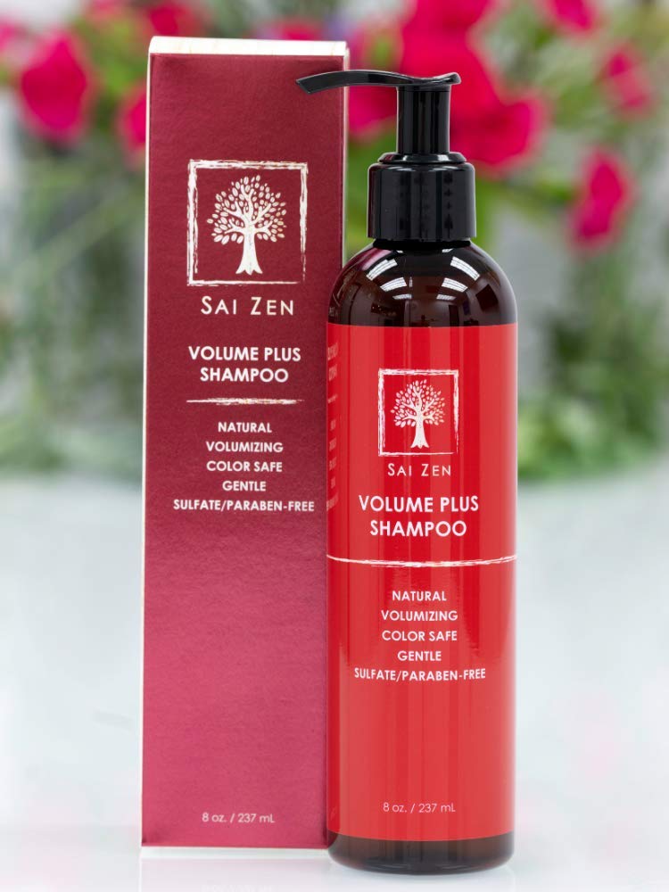 Sai Zen Volume Plus Shampoo | Anti-Thinning & Volumizing Formula | Made in USA | 8 oz | Sulfate & Paraben Free