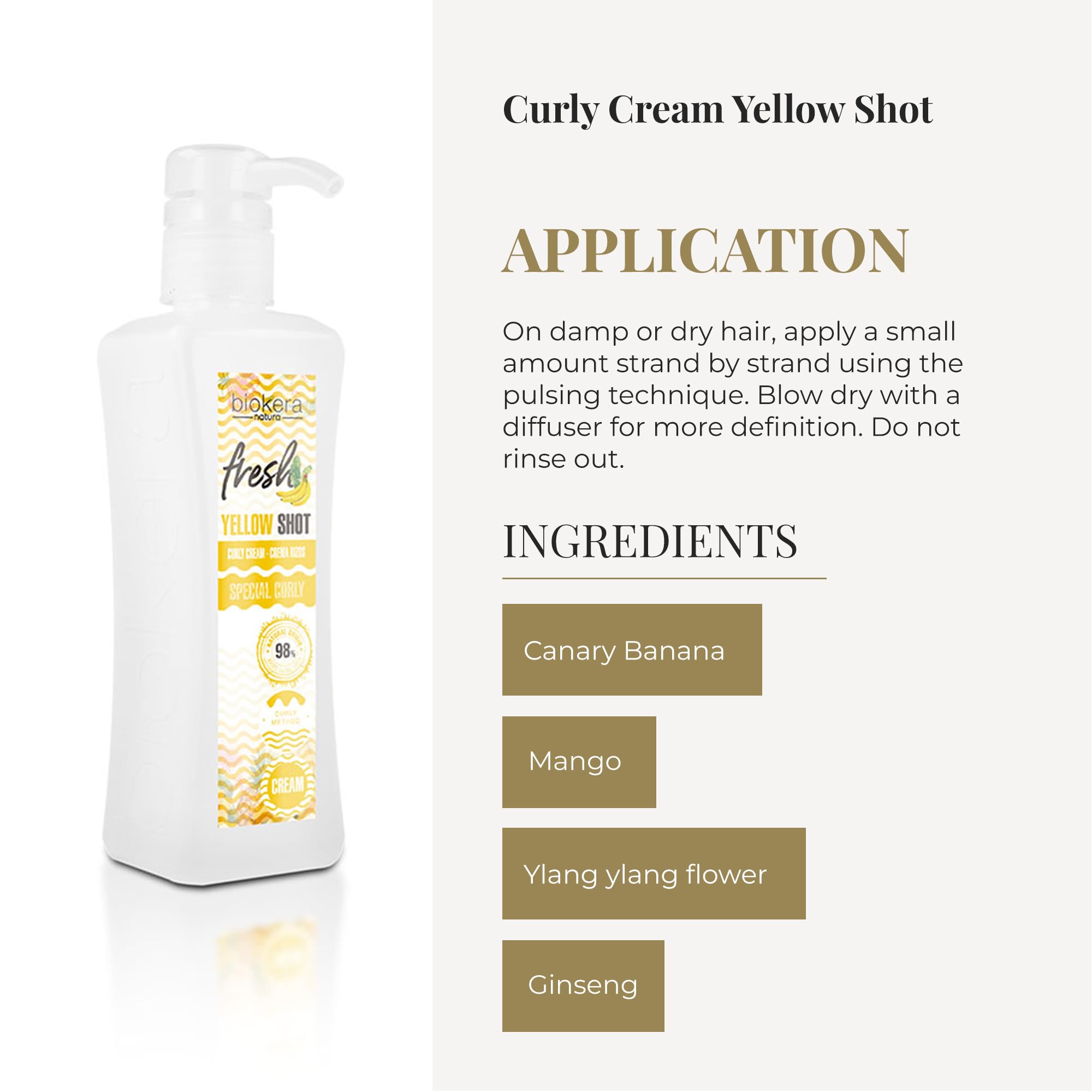 SALERM Curl Activator Cream – Biokera Fresh Yellow Shot, 300 ml | Defined Curls & Deep Hydration