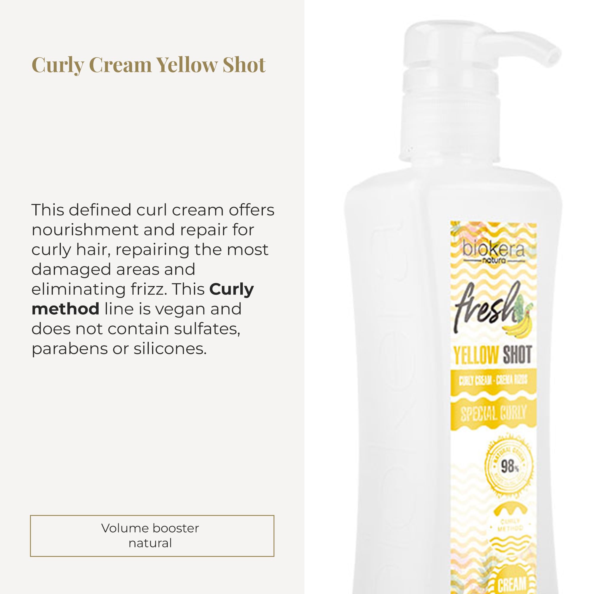 SALERM Curl Activator Cream – Biokera Fresh Yellow Shot, 300 ml | Defined Curls & Deep Hydration