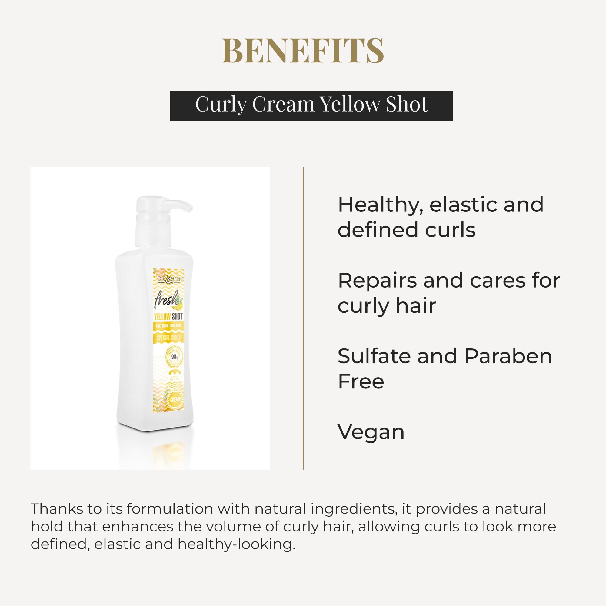 SALERM Curl Activator Cream – Biokera Fresh Yellow Shot, 300 ml | Defined Curls & Deep Hydration