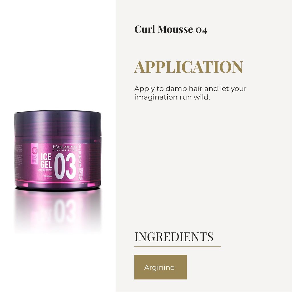 Salerm Ice Gel 03 – Strong Hold Wet Look Hair Gel (200 ml)