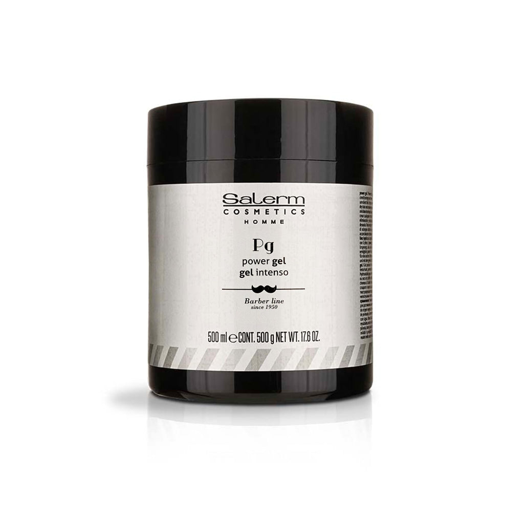 SALERM Men's Hair Styling Gel - Intense Hold Blue Gel, Hydrating, Alcohol-Free 500ml