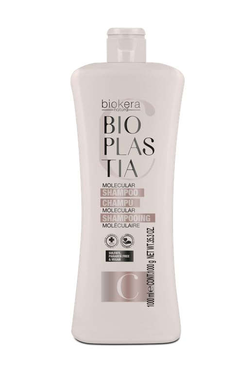 SALERM Molecular Shampoo | Biokera Bioplastia, 1000 ml – Sulfate & Paraben-Free, Vegan Keratin