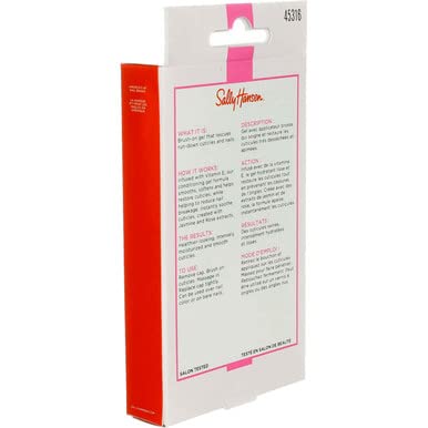 Sally Hansen Cuticle Rehab 3 Pack - Brush-On Gel (0.29 oz each) with Jasmine & Rose Extracts