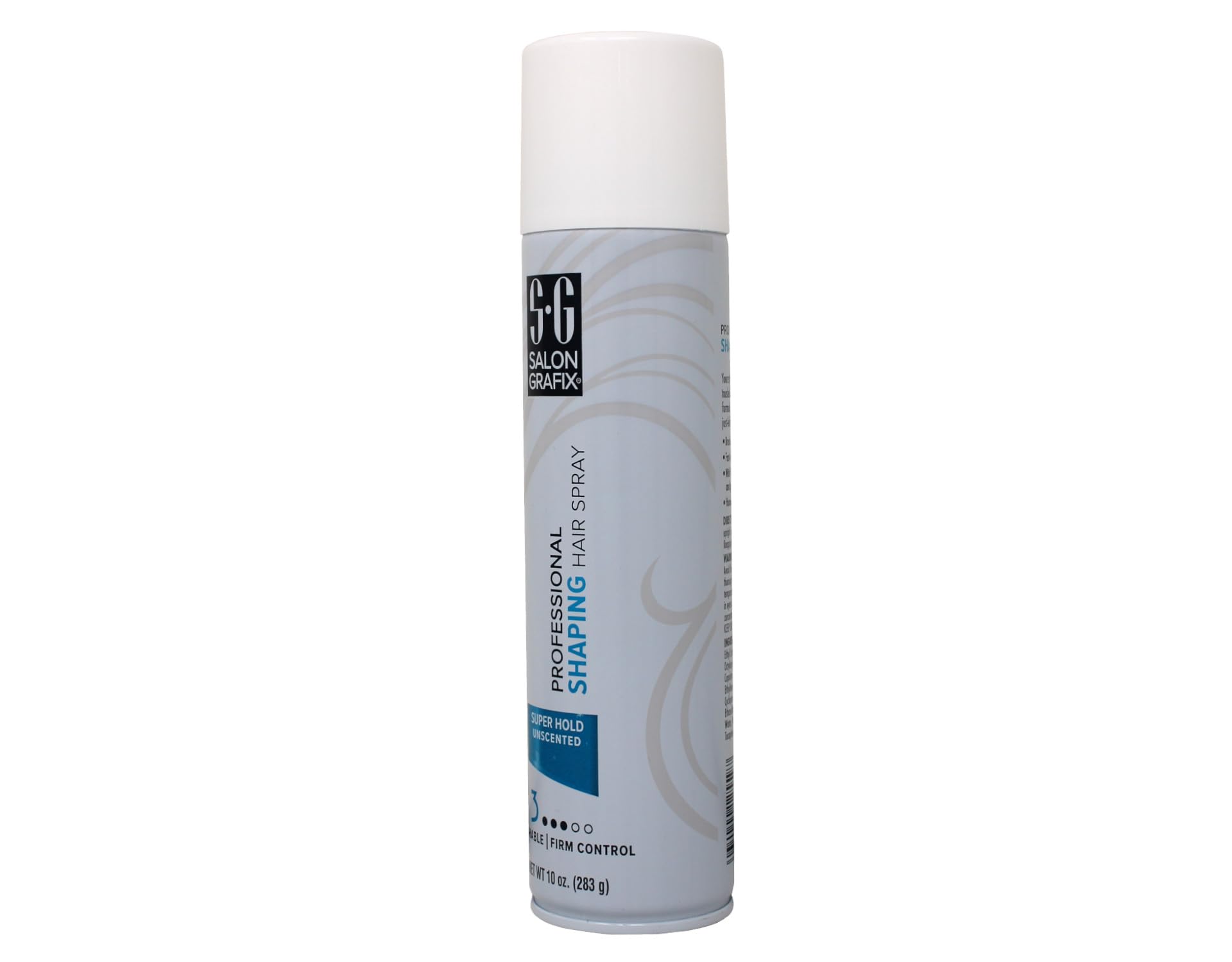 Salon Grafix Professional Shaping Hair Spray – Super Hold, Unscented, 10 oz (Pack of 4)