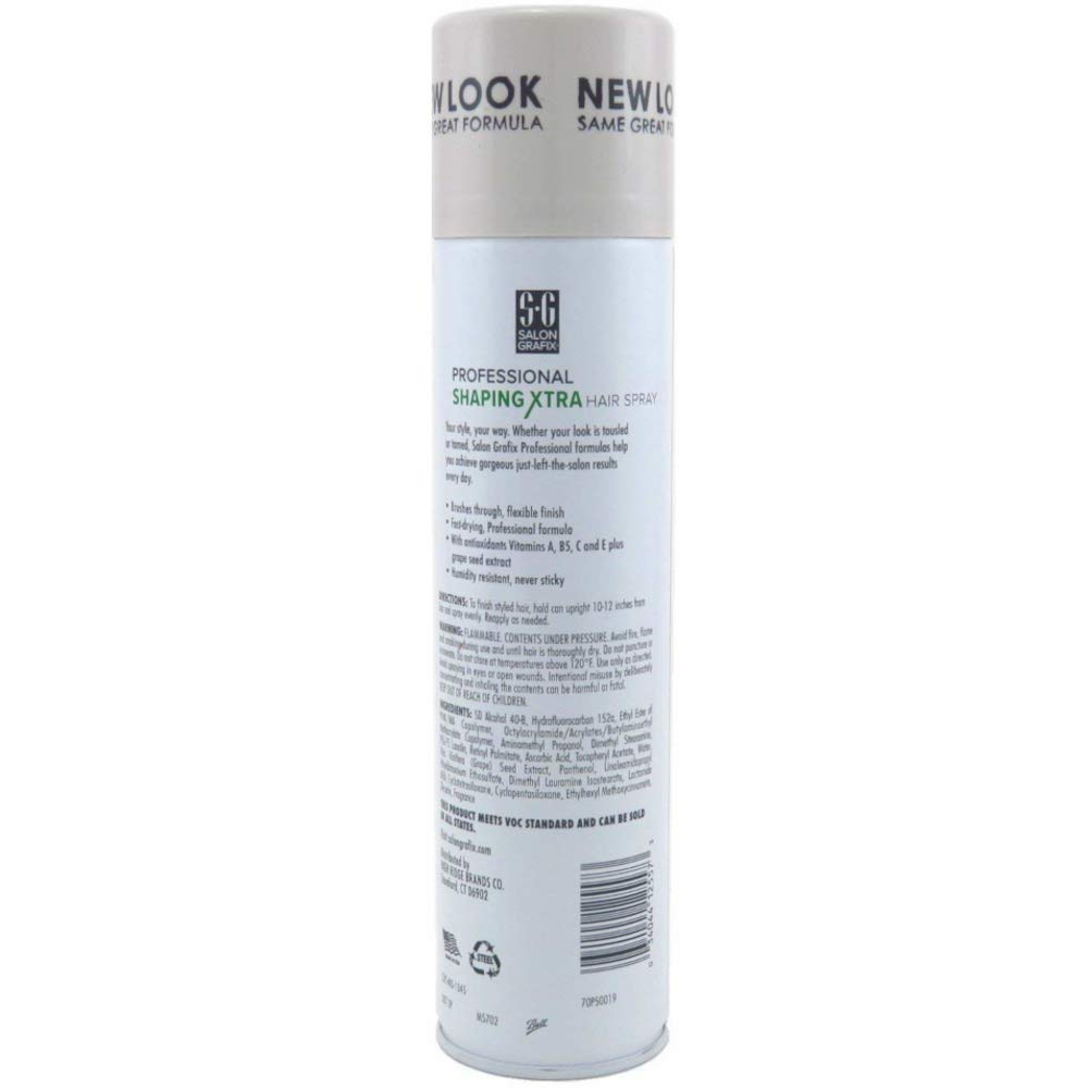 Salon Grafix Profession Shaping Hairspray, Extra-Super Hold 4 — 10 oz (Pack of 6)