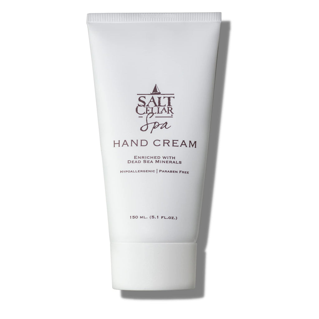 Salt Cellar Spa Dead Sea Mineral Hand Cream | Fast-Absorbing Moisturizer with Glycerin & Olive Oil (5.1 oz)