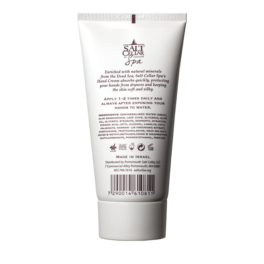 Salt Cellar Spa Dead Sea Mineral Hand Cream | Fast-Absorbing Moisturizer with Glycerin & Olive Oil (5.1 oz)