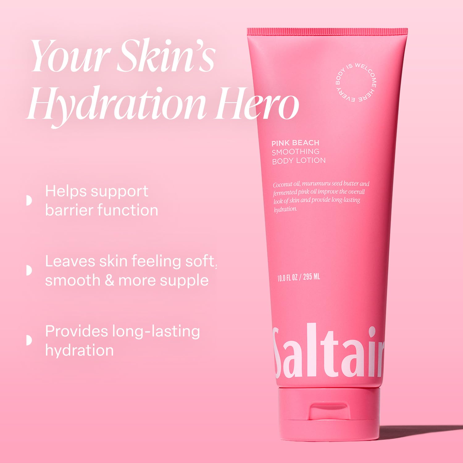 Saltair Body Lotion – 2 Pack Hydrating Lotion with Pink Beach Scent | All Skin Types