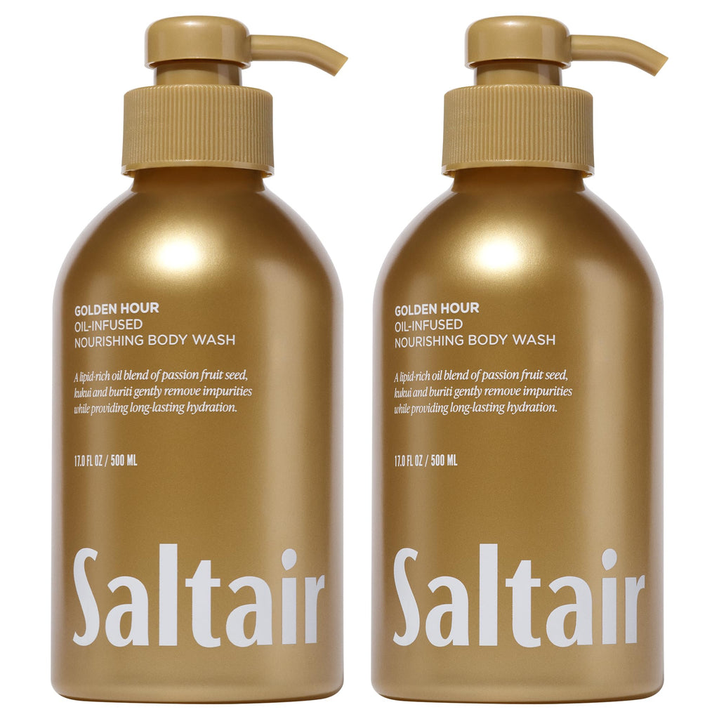 Saltair Golden Hour Body Wash 2-Pack – Moisturizing Vegan Shower Gel