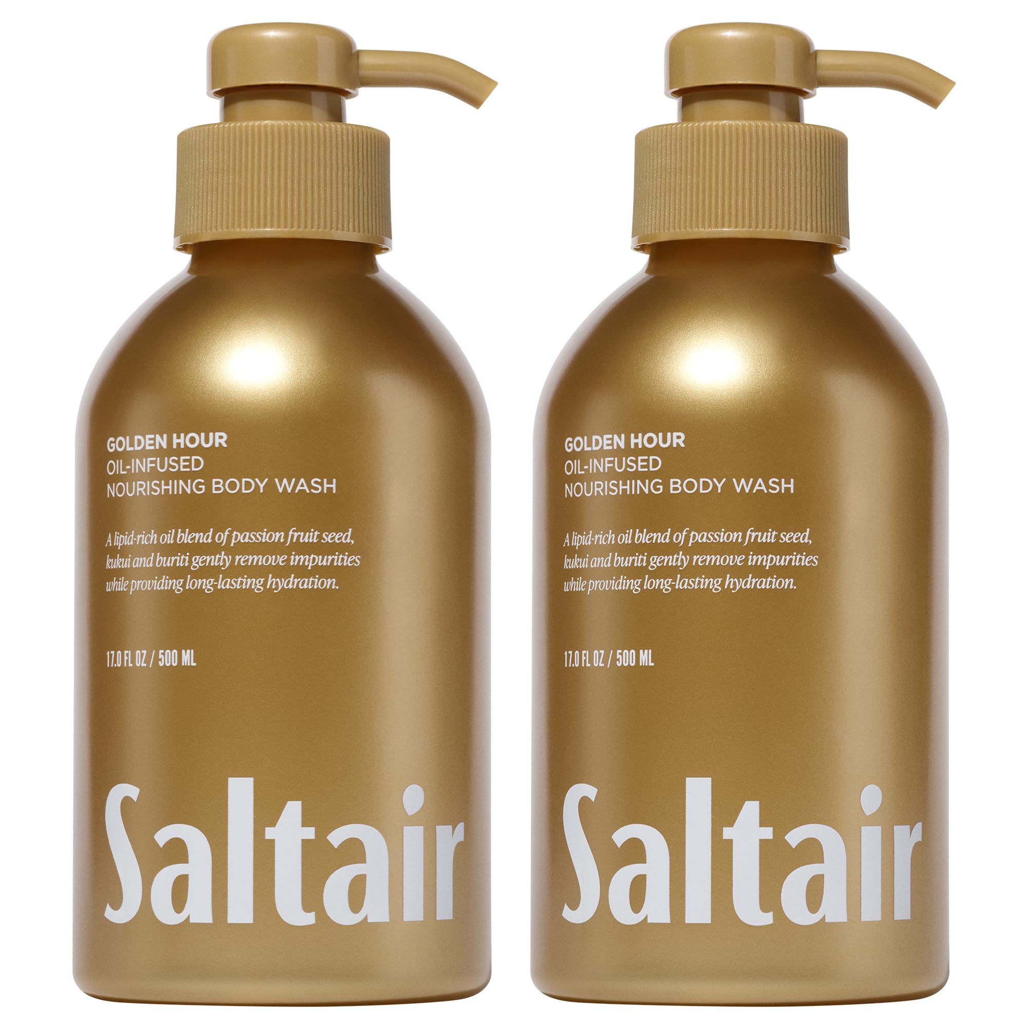 Saltair Golden Hour Body Wash 2-Pack – Moisturizing Vegan Shower Gel
