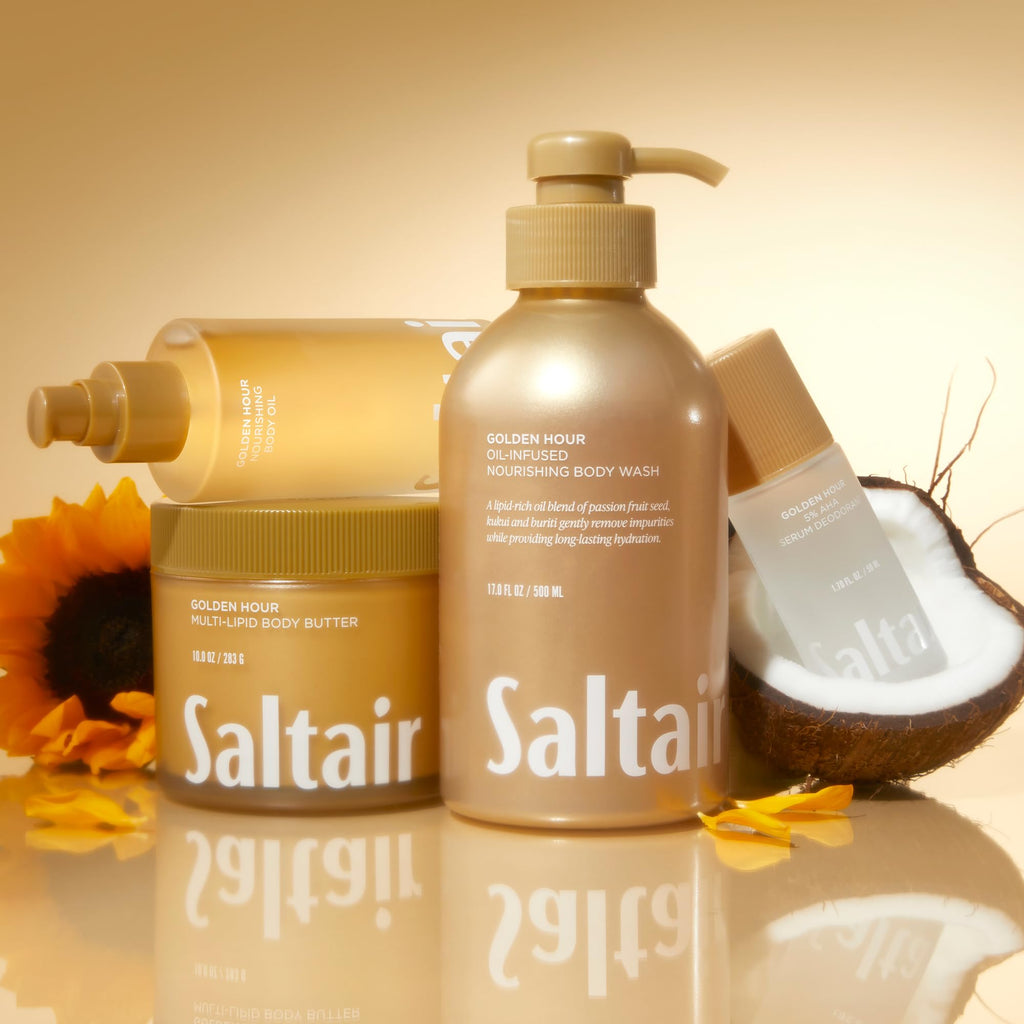 Saltair Golden Hour Body Wash 2-Pack – Moisturizing Vegan Shower Gel