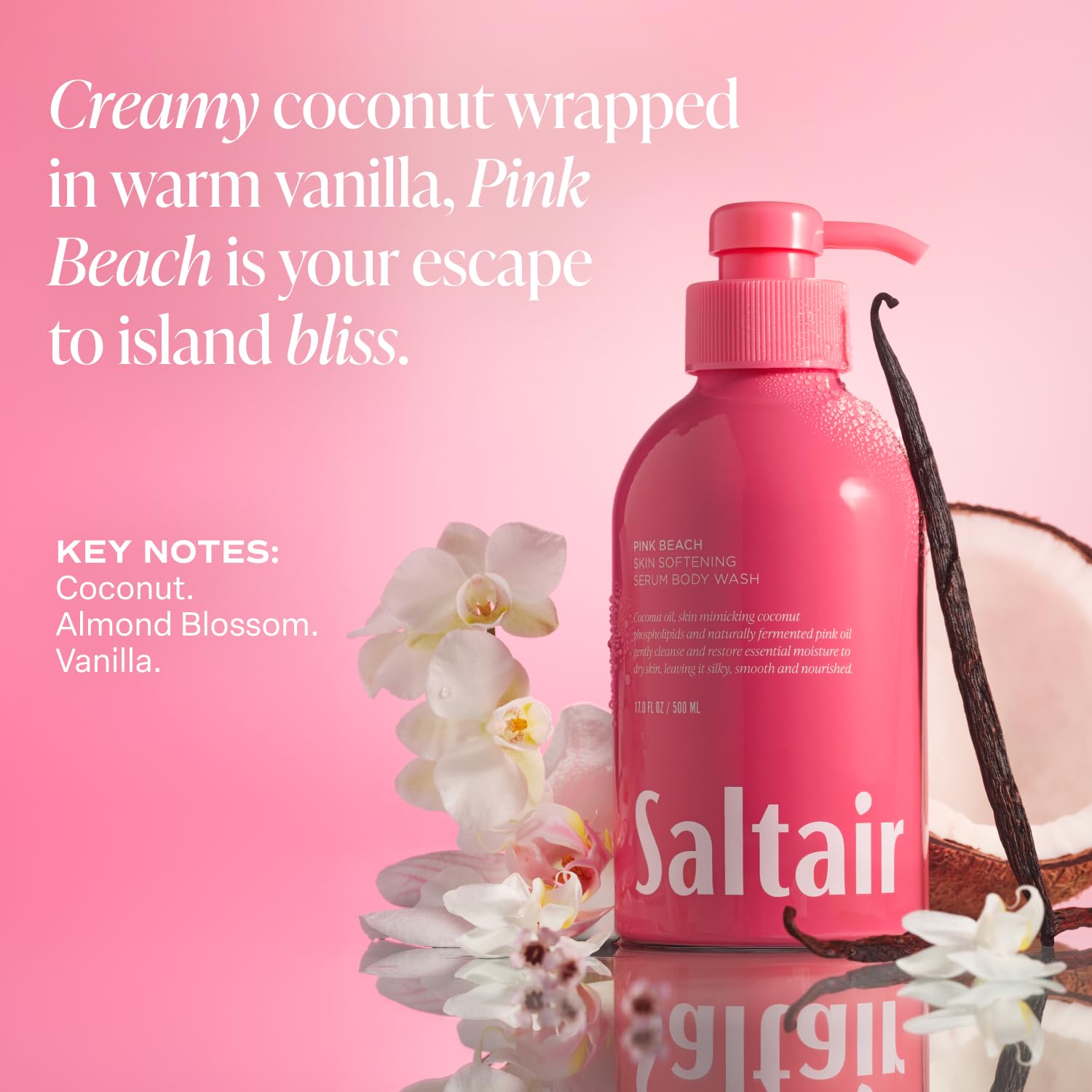 Saltair Body Wash 2-Pack: Signature Santal Bloom & Pink Beach – Moisturizing Shower Gel