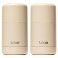 Saltair Salt Water Vanilla Deodorant 2PK – Aluminum-Free, Refillable, 24-Hour Freshness