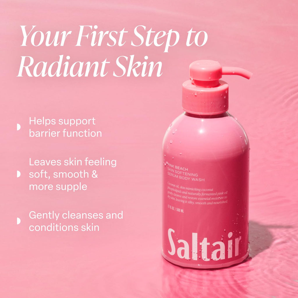 Saltair Body Wash 2-Pack: Signature Santal Bloom & Pink Beach – Moisturizing Shower Gel