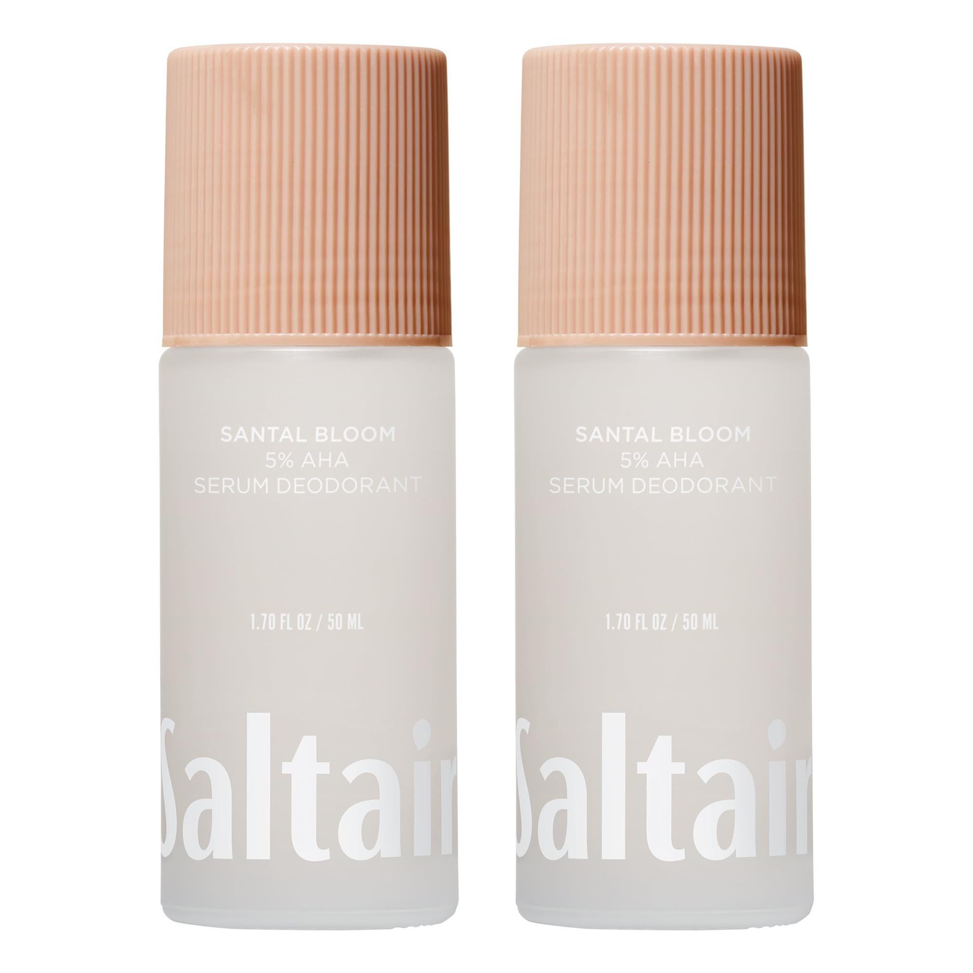 Saltair Serum Deodorant Santal Bloom – 2 Pack, 5% AHA, Aluminum-Free Odor Protection