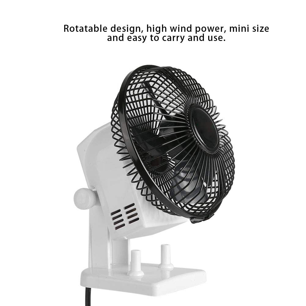 Saluaqui Mini Electric Nail Dryer Fan | Portable 2-Speed Table Desk Manicure Blower