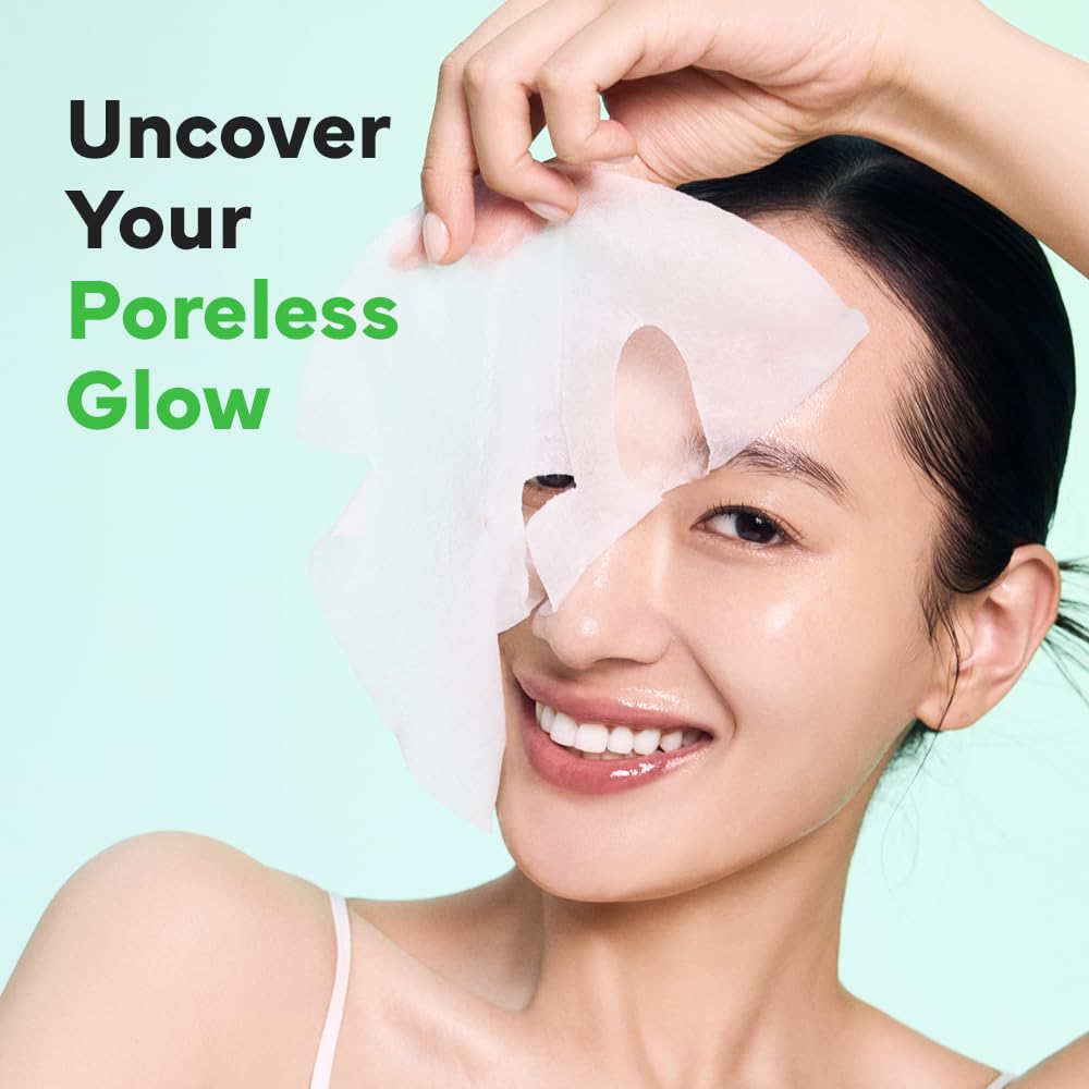 SAM’U PH Sensitive Pore Fit Mask — Pore Tightening & Gentle Exfoliation (Vegan Sheet Mask, 5 Sheets)