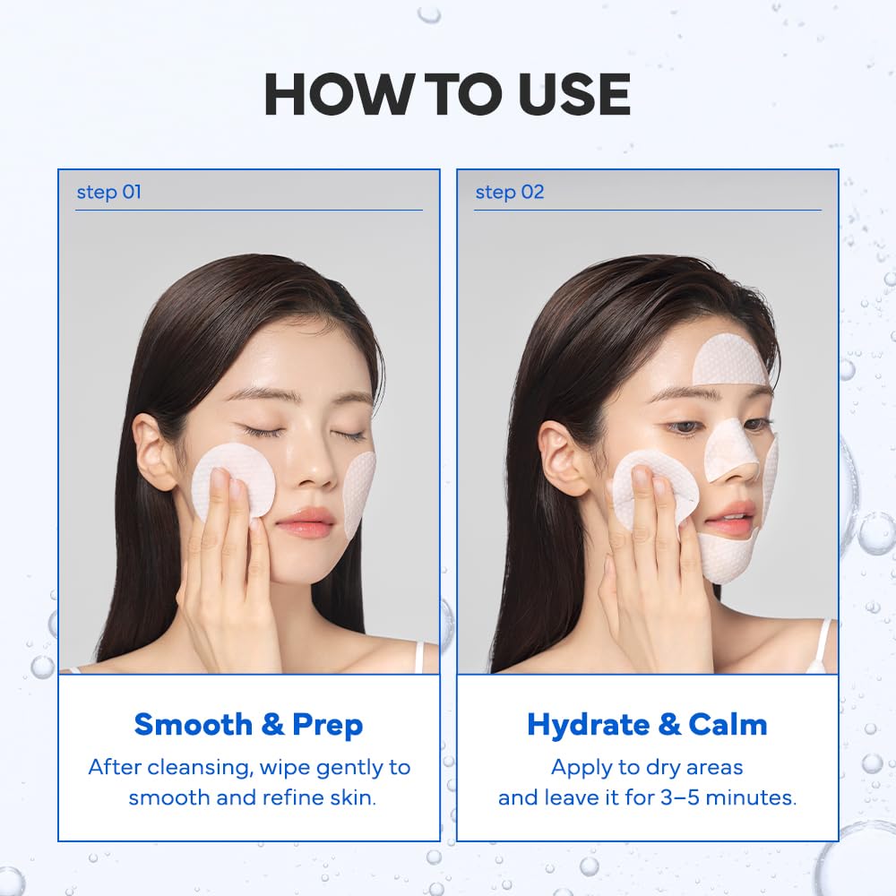 SAM'U PH Sensitive Toner Pad – Splitable Dual-Textured Vegan Exfoliating Pads
