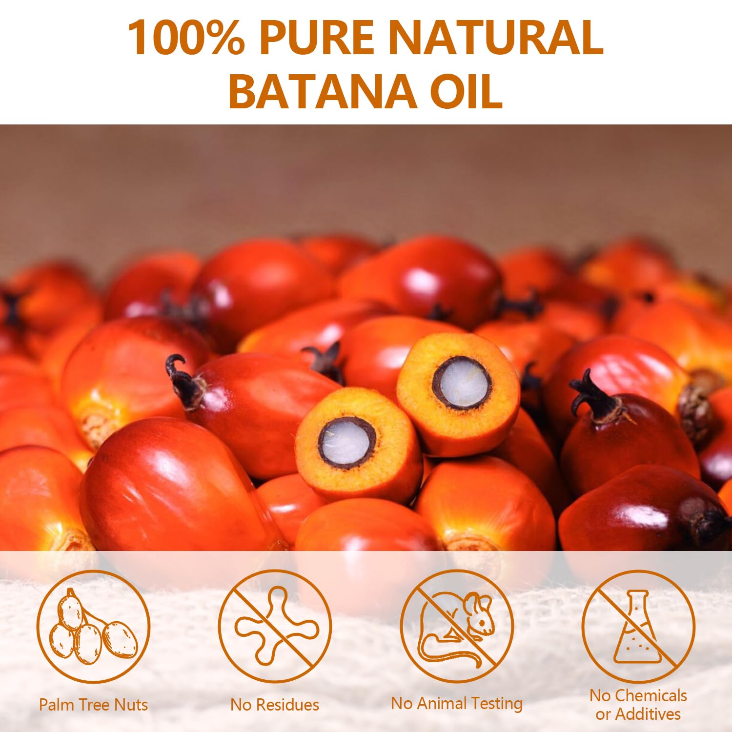 Samnyte Batana Oil for Hair Growth – 100% Pure, Honduras Unrefined, 4.2 oz