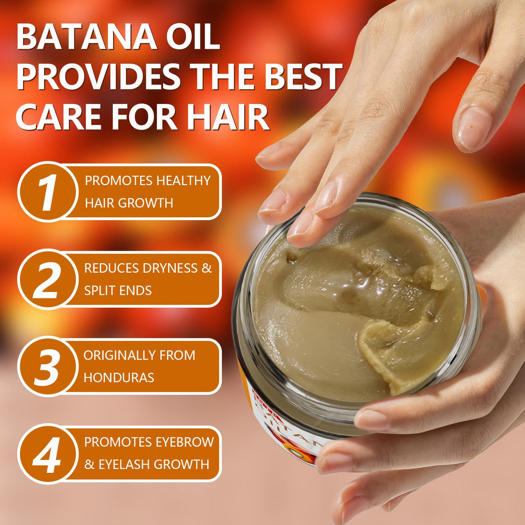 Samnyte Batana Oil for Hair Growth – 100% Pure, Honduras Unrefined, 4.2 oz