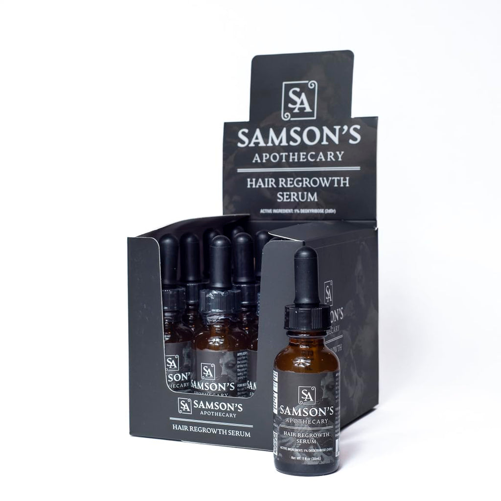 Samson's Hair Regrowth Serum 2dDr 1% Formula – 30mL | Samson's Apothecary