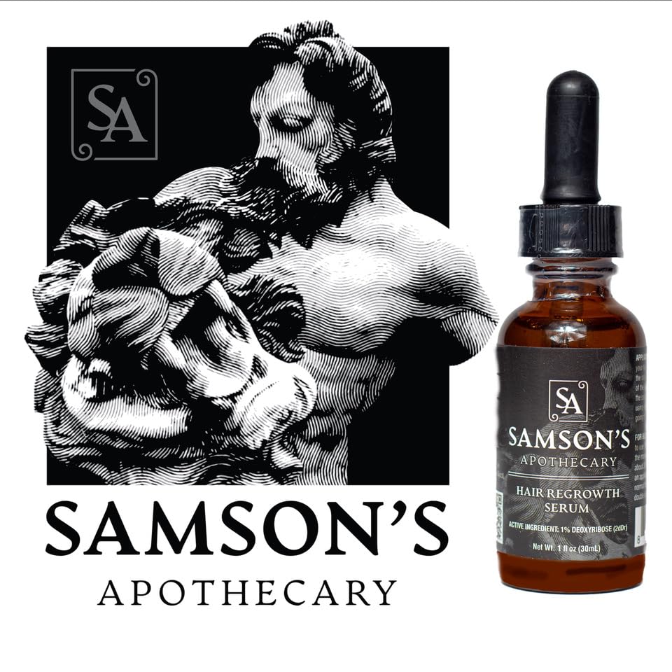 Samson's Hair Regrowth Serum 2dDr 1% Formula – 30mL | Samson's Apothecary