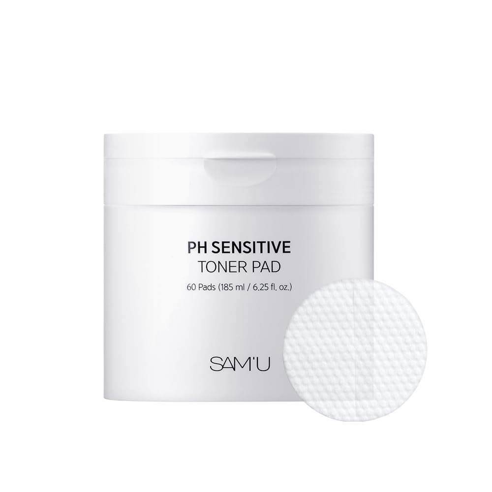 SAM'U PH Sensitive Toner Pad – Splitable Dual-Textured Vegan Exfoliating Pads