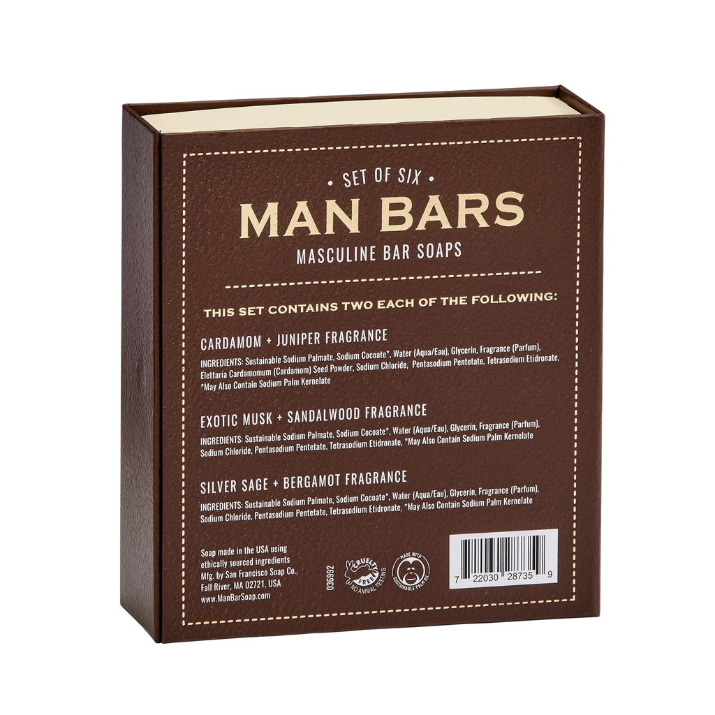 San Francisco Soap Company – 6-Piece Men’s Gift Set | 2 oz Bar Soaps