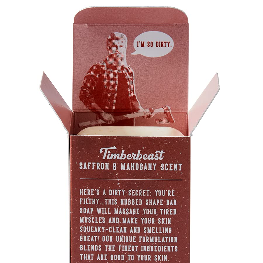 San Francisco Soap Company Filthy Man Scented Bar Soap – Timberbeast Saffron & Mahogany (10 oz)