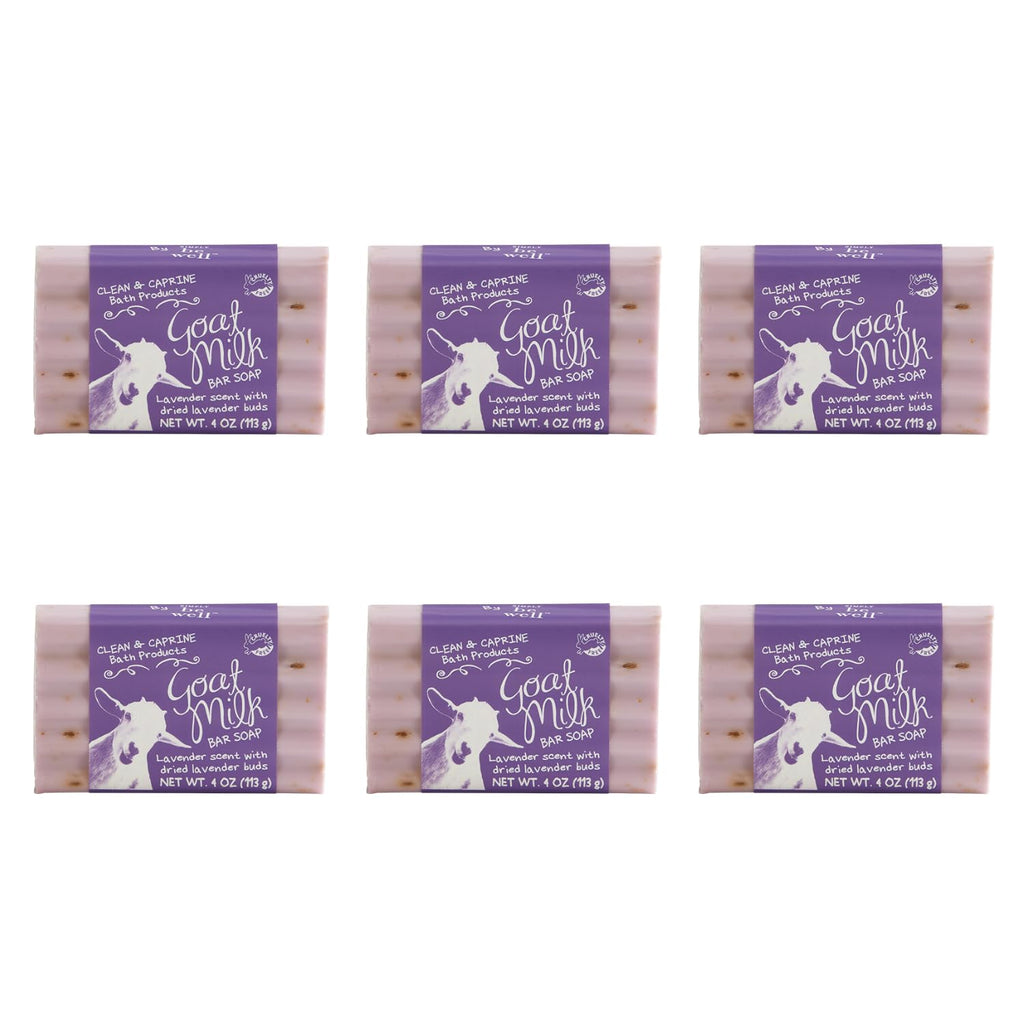 San Francisco Soap Company Goat Milk Soap Bar Pack (6 x 4 oz) – Lavender Buds