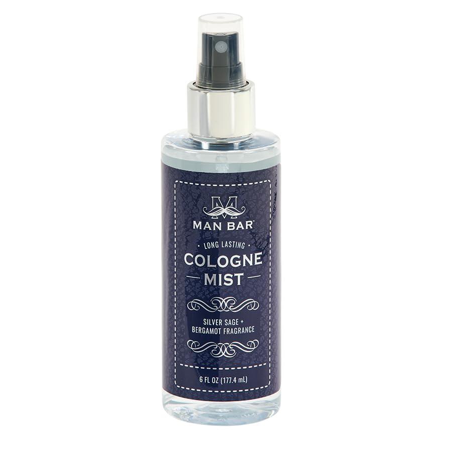 MAN BAR Cologne Mist Silver Sage & Bergamot – San Francisco Soap Company, 6 fl oz