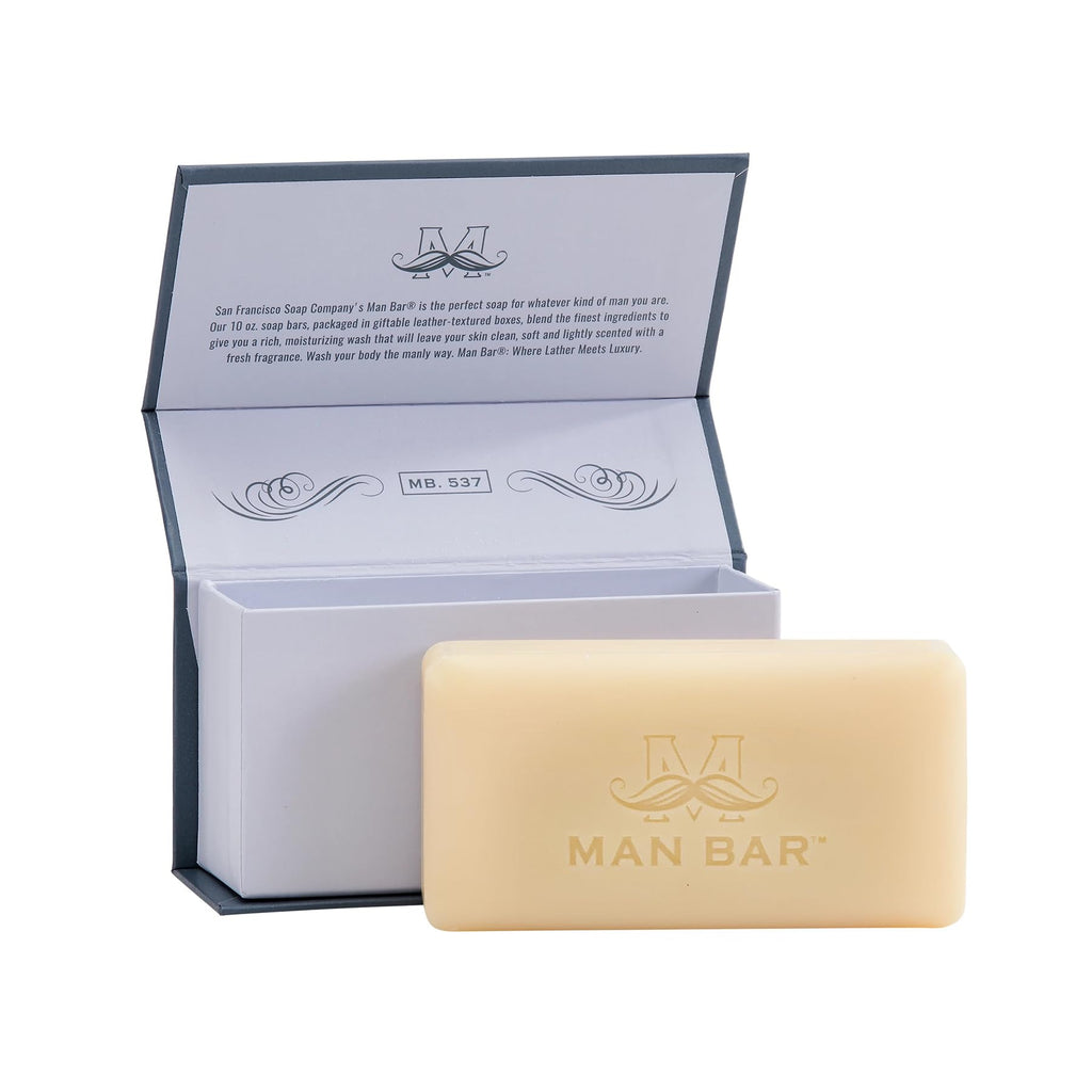 San Francisco Soap Company Man Bar 3-Piece Gift Set – Coastal Driftwood, Peppered Patchouli & Spiced Tobacco