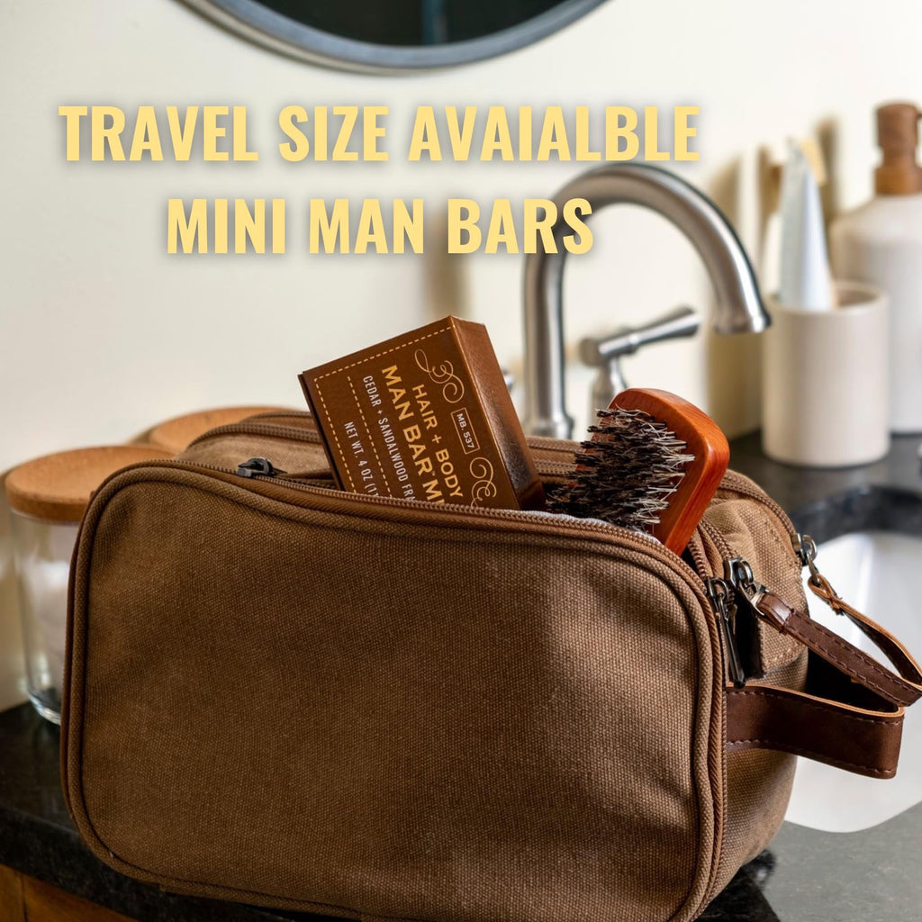 San Francisco Soap Company Man Bar 3-Piece Gift Set – Coastal Driftwood, Peppered Patchouli & Spiced Tobacco