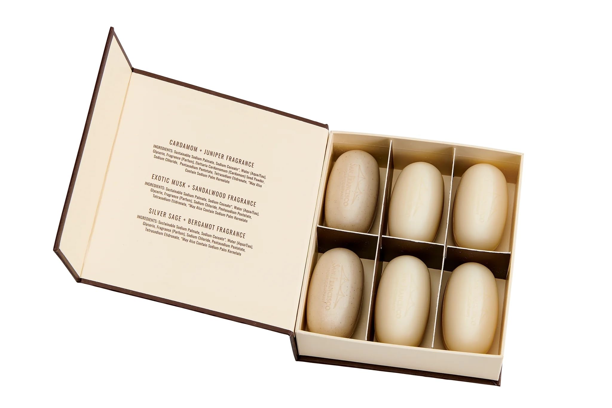 San Francisco Soap Company – 6-Piece Men’s Gift Set | 2 oz Bar Soaps