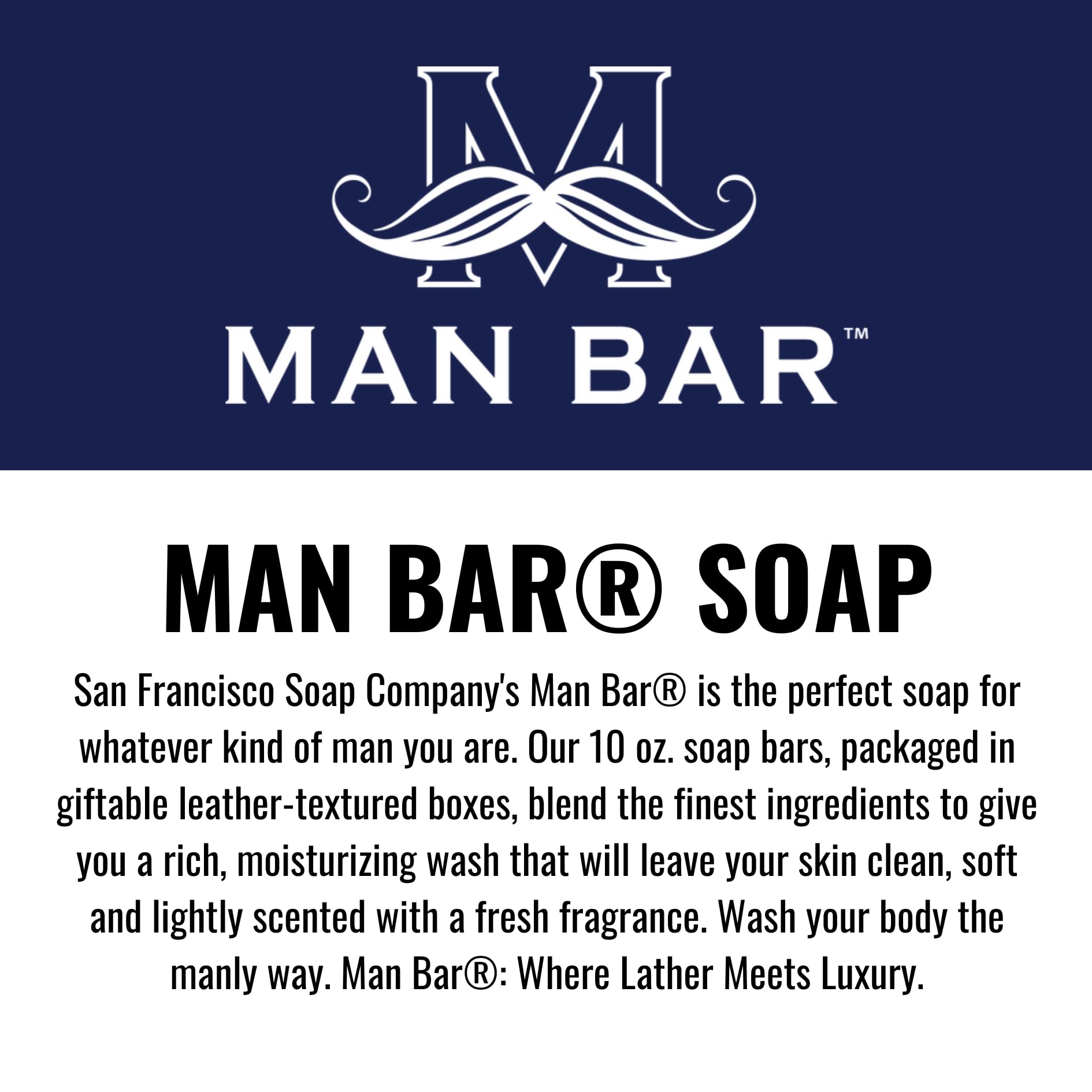 San Francisco Soap Company – 6-Piece Men’s Gift Set | 2 oz Bar Soaps