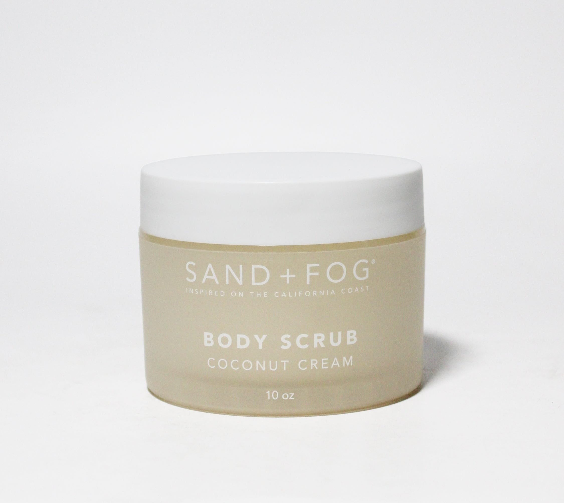 SAND + FOG Coconut Cream Body Scrub – Exfoliating Skincare, 10 oz