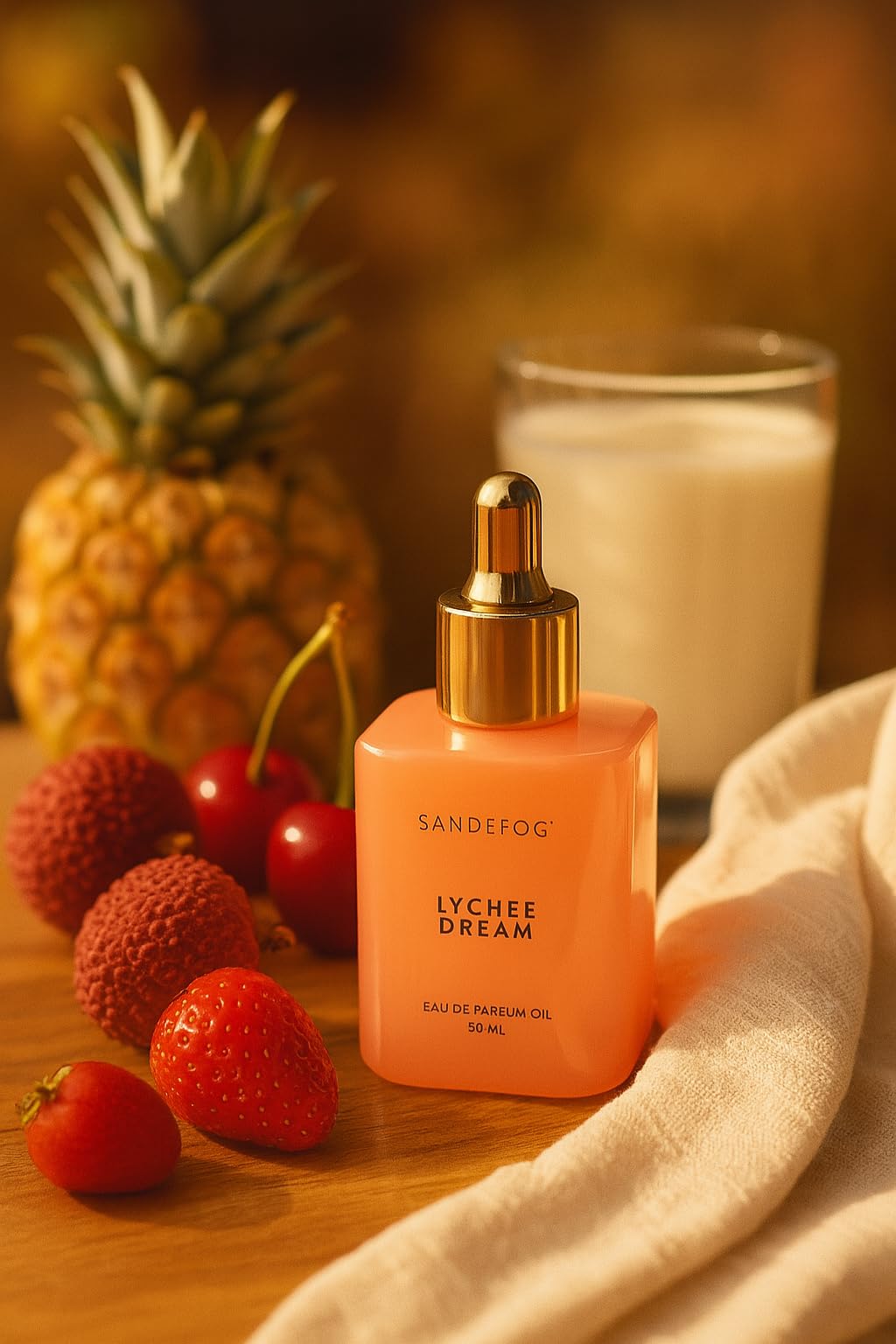 Sand + Fog Lychee Dream Eau de Parfum Oil – 50 ml | Long-Lasting Lychee Fragrance
