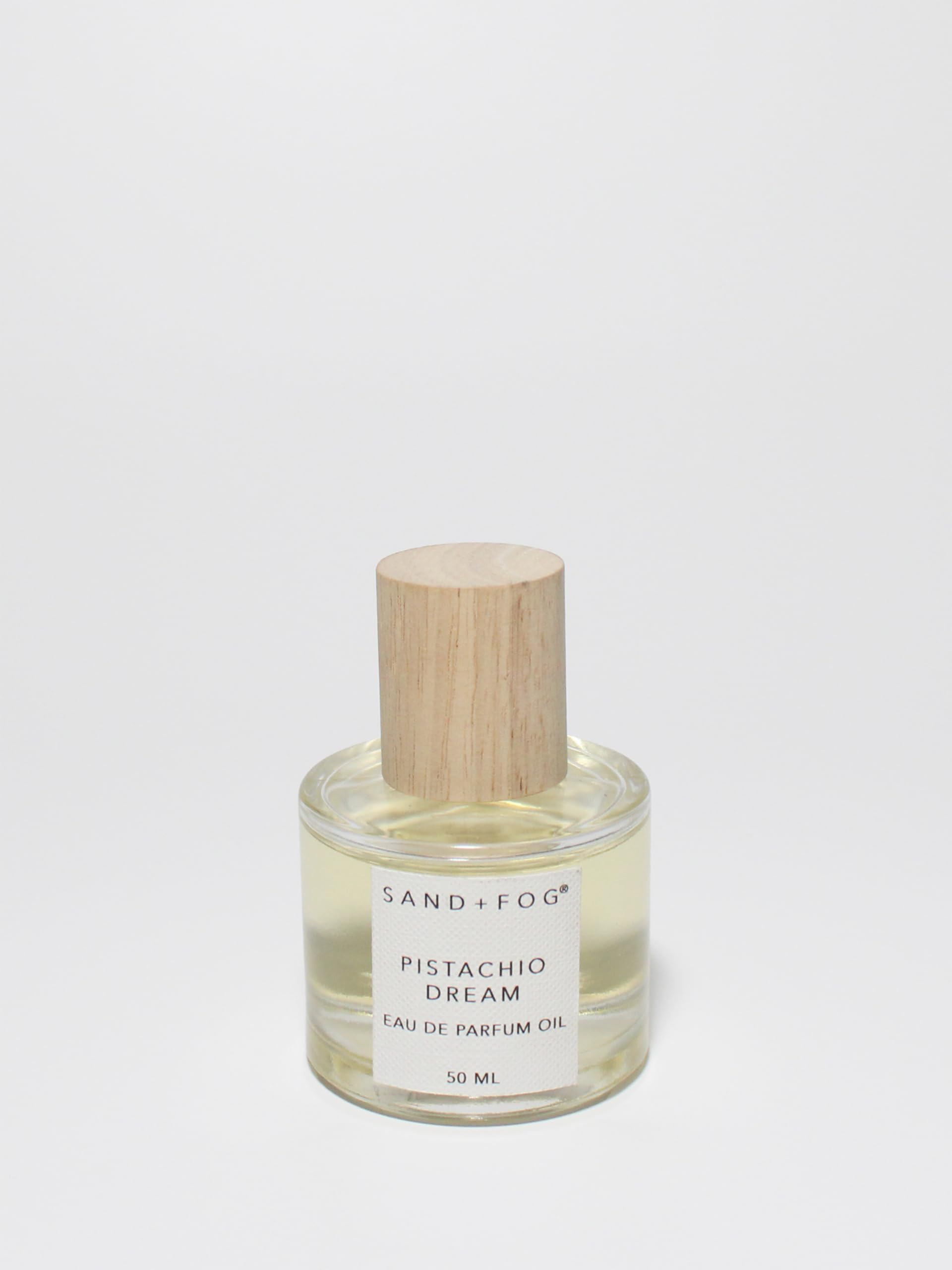 Sand + Fog Pistachio Dream Perfume Oil – 50ml Rollerball, Alcohol-Free, Cruelty-Free