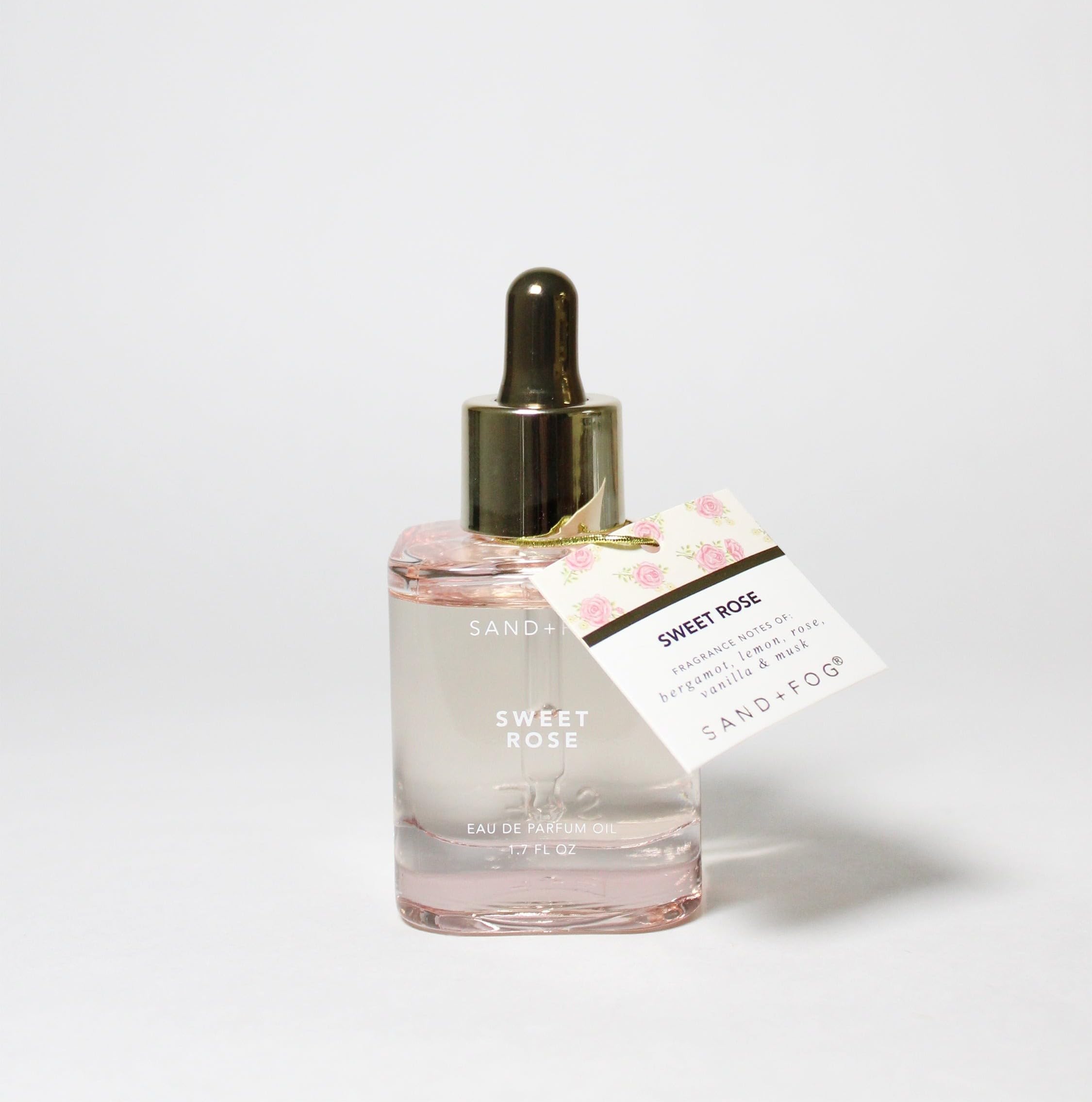 Sand + Fog Sweet Rose Eau de Parfum Oil – 1.7 fl oz Dropper Bottle