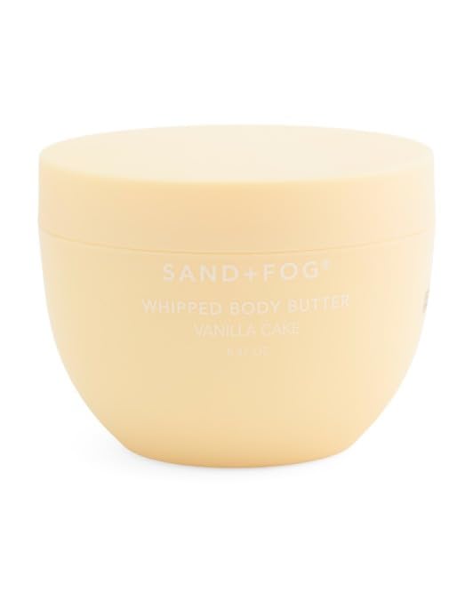 Sand + Fog Vanilla Cake Whipped Body Butter – 8.47 oz Moisturizing Cream