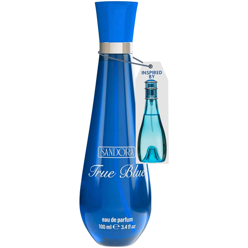 True Blue Woman Eau de Parfum by Sandora Fragrances – 100mL Fresh Aquatic Floral Scent