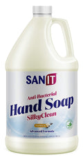 Sanit Silky Clean Antibacterial Hand Soap Refill – Coconut Oil & Aloe Vera, Vanilla, 1 Gallon, Made in USA