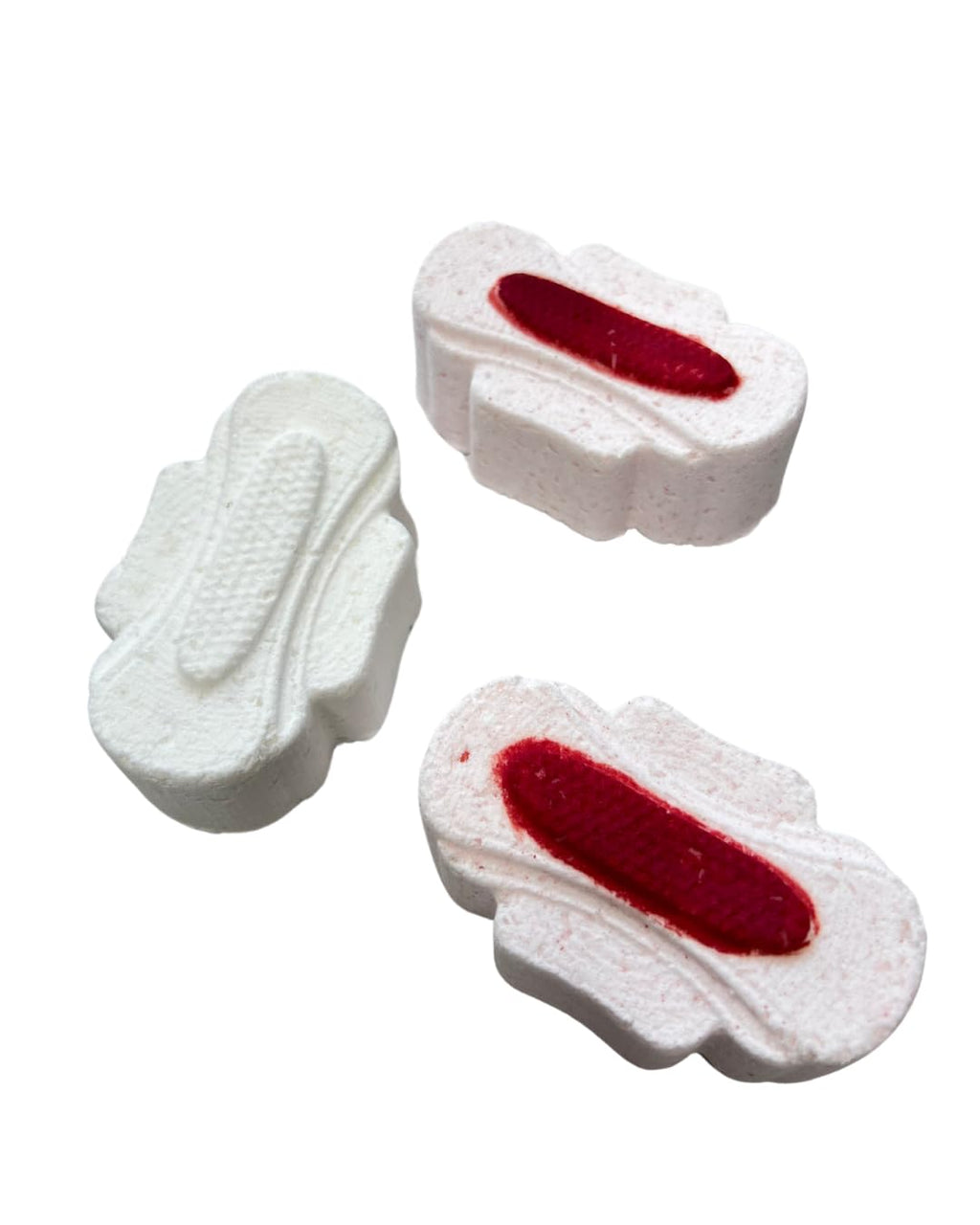 Sanitary Pad Bath Bomb Bloody Pad – 2 Pack Gift Set for Relaxing Baths